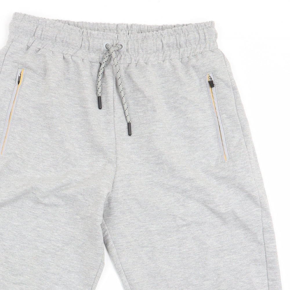 BLL Mens Grey   Cropped Trousers Size L L18 in