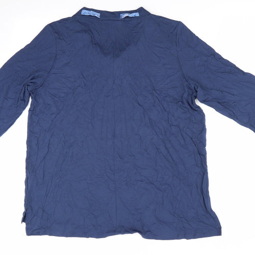 LC Waikiki Womens Blue   Tunic Blouse Size 2XL  - neck tie detail