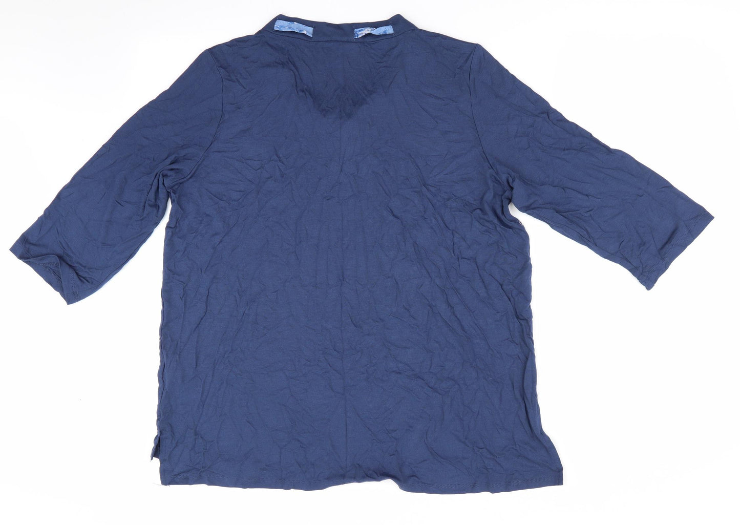 LC Waikiki Womens Blue   Tunic Blouse Size 2XL  - neck tie detail
