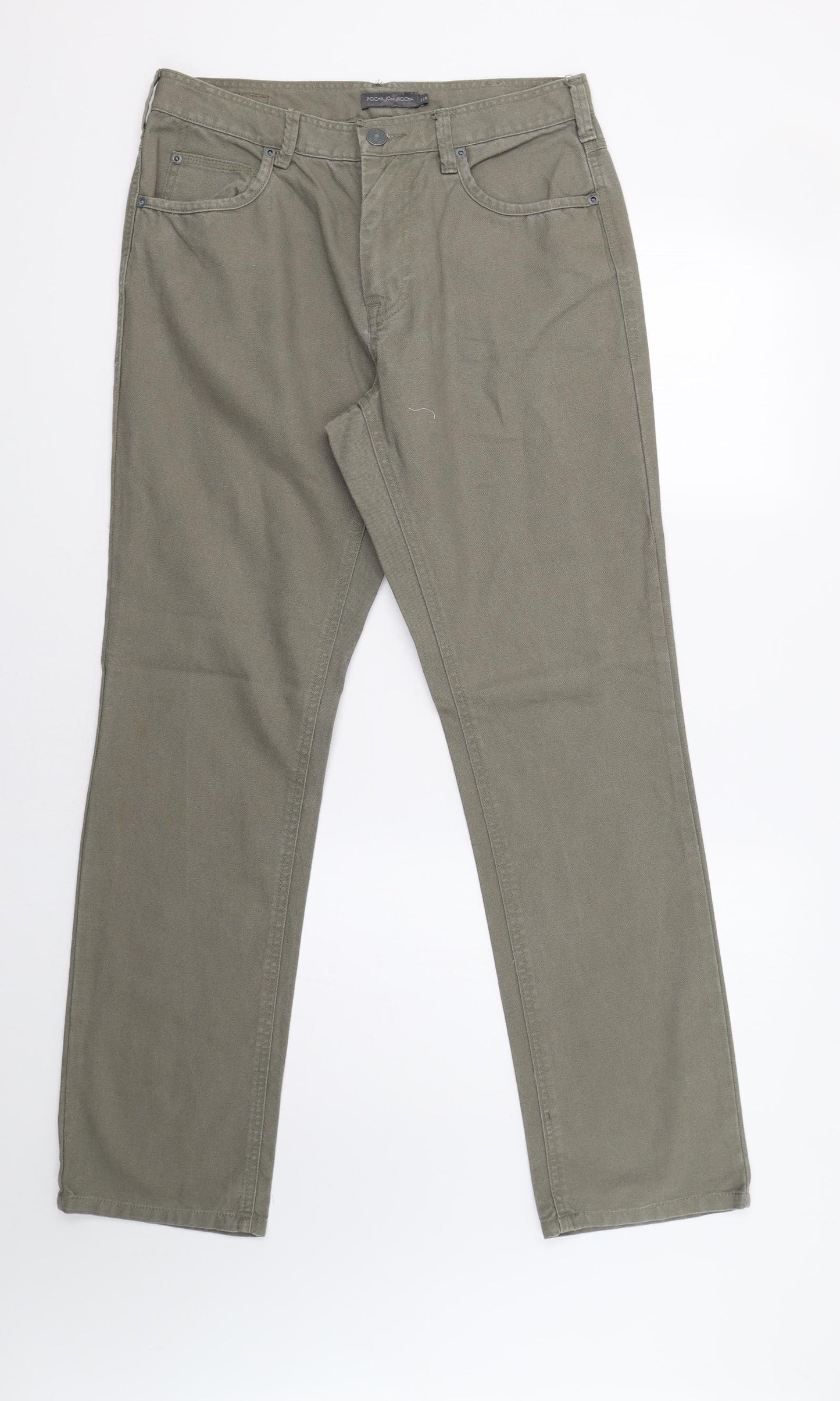 John Rocha Mens Green   Trousers  Size 32 L32 in