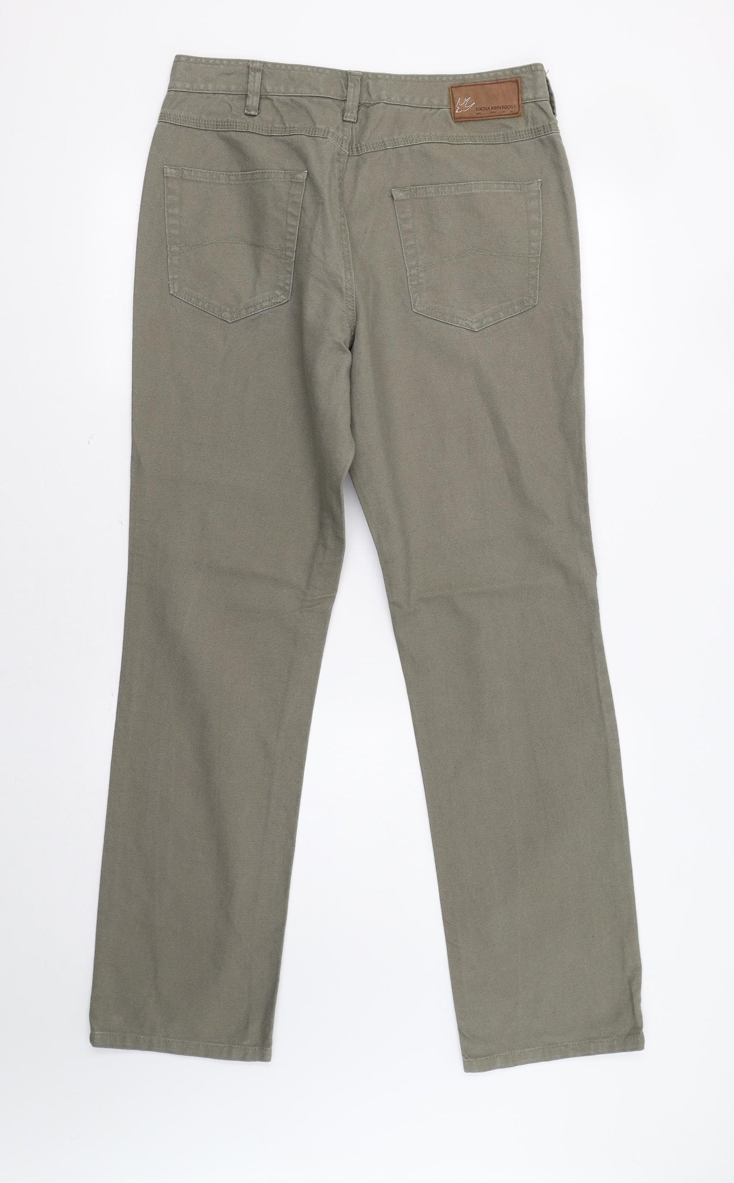 John Rocha Mens Green   Trousers  Size 32 L32 in