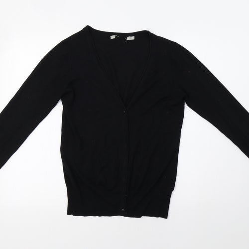 M&Co Womens Black   Cardigan Jumper Size 12