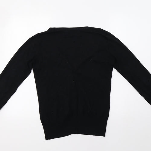 M&Co Womens Black   Cardigan Jumper Size 12