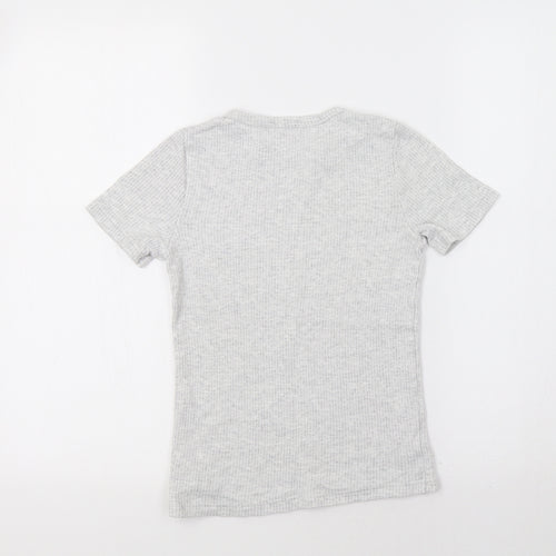 F&F Girls Grey   Basic T-Shirt Size 9-10 Years