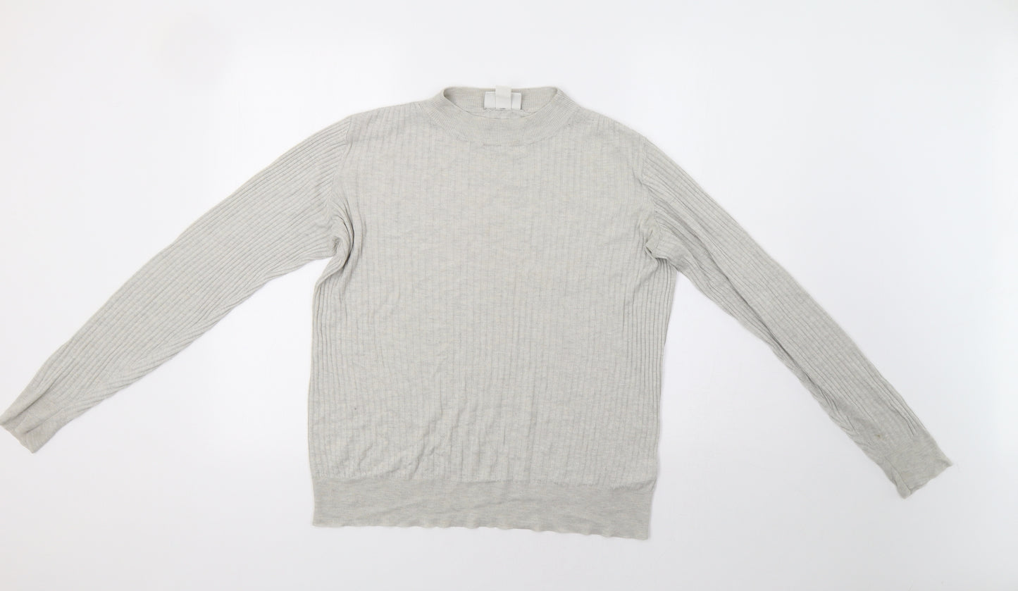 Monki Womens Grey   Pullover Jumper Size L