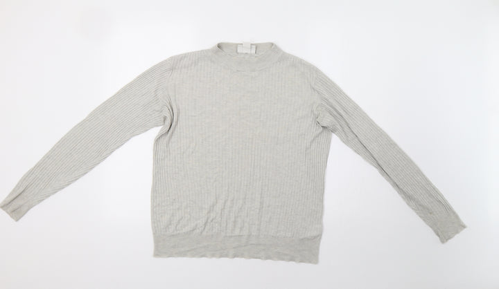 Monki Womens Grey Pullover Jumper Size L