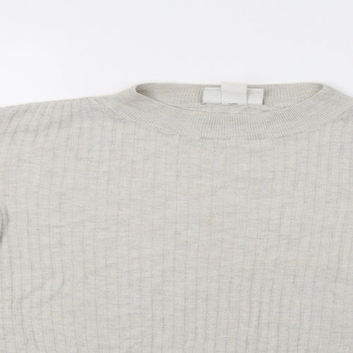 Monki Womens Grey   Pullover Jumper Size L