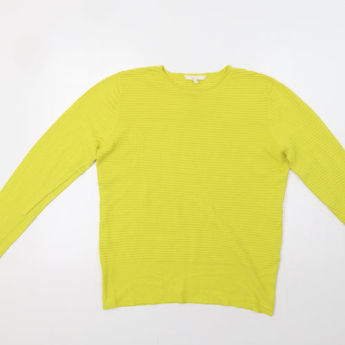 Vida Vi Womens Yellow   Pullover Jumper Size L