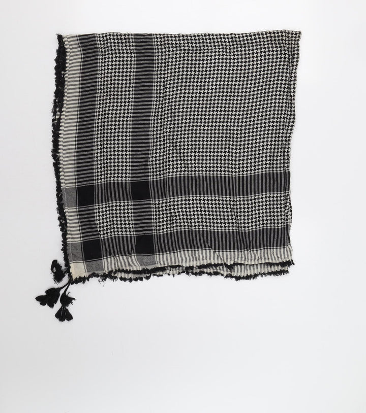 Preworn Womens Grey Check Shawl/Wrap