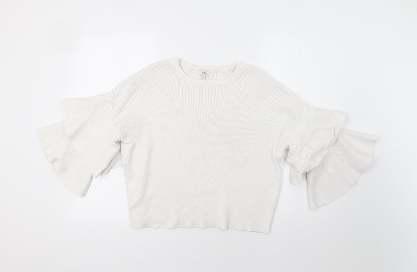 River Island Womens White   Pullover Jumper Size 10