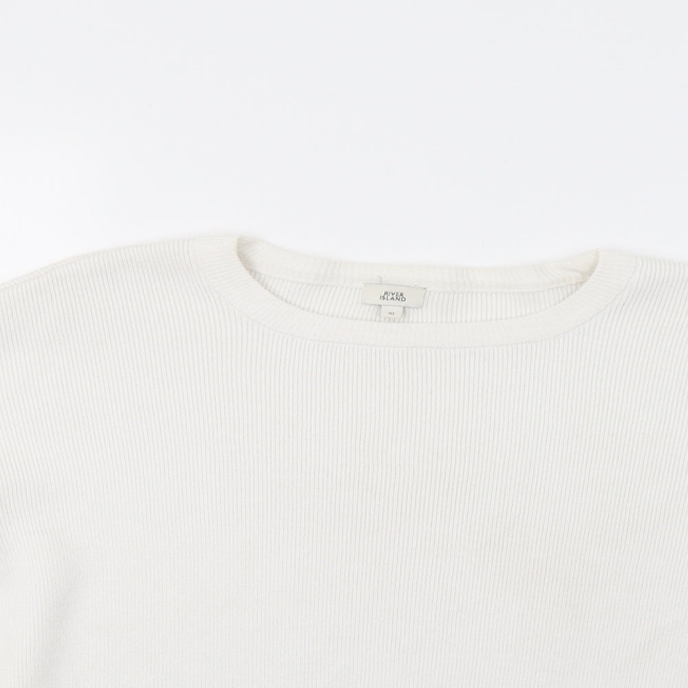 River Island Womens White   Pullover Jumper Size 10