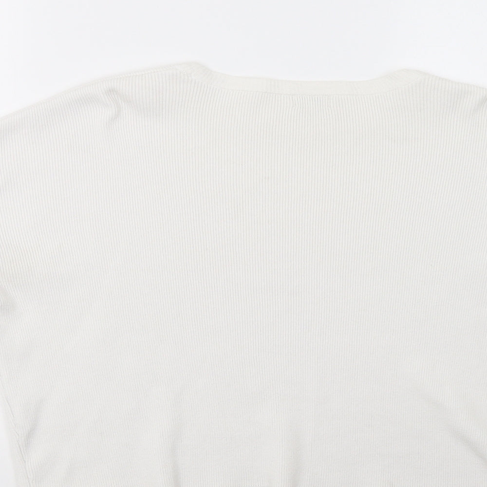 River Island Womens White   Pullover Jumper Size 10