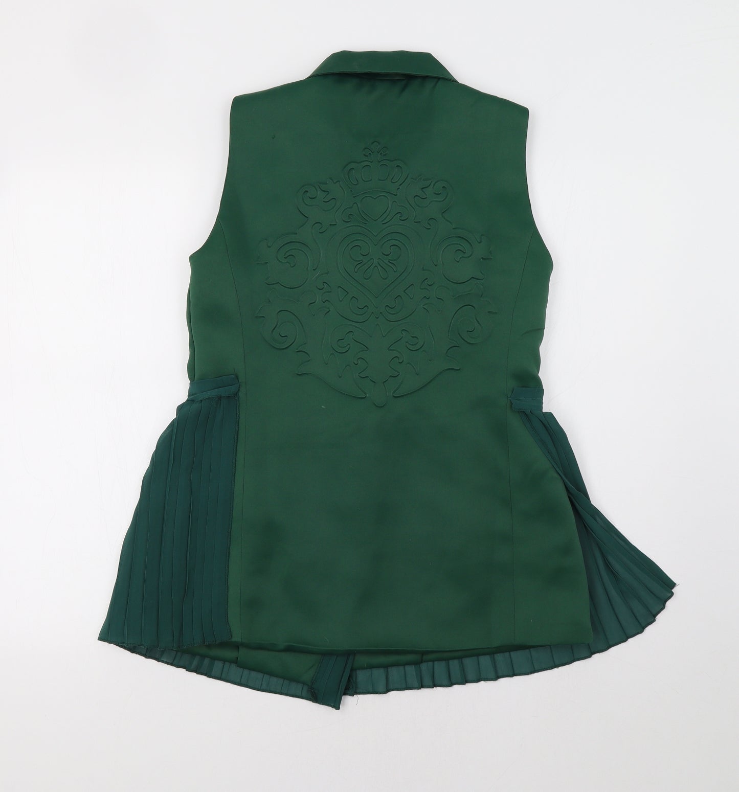 Layers Paris Womens Green   Gilet Blazer Size 10
