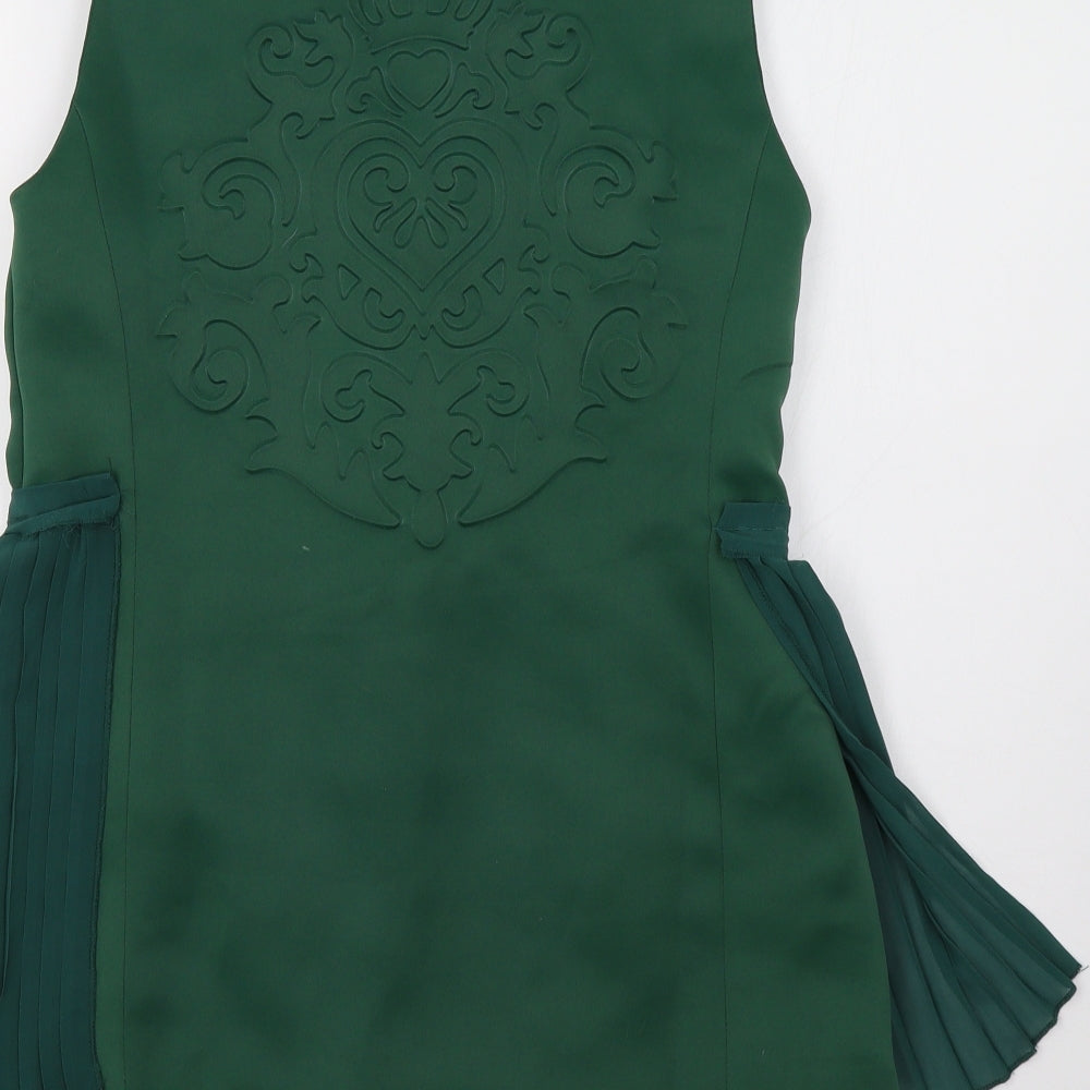 Layers Paris Womens Green   Gilet Blazer Size 10
