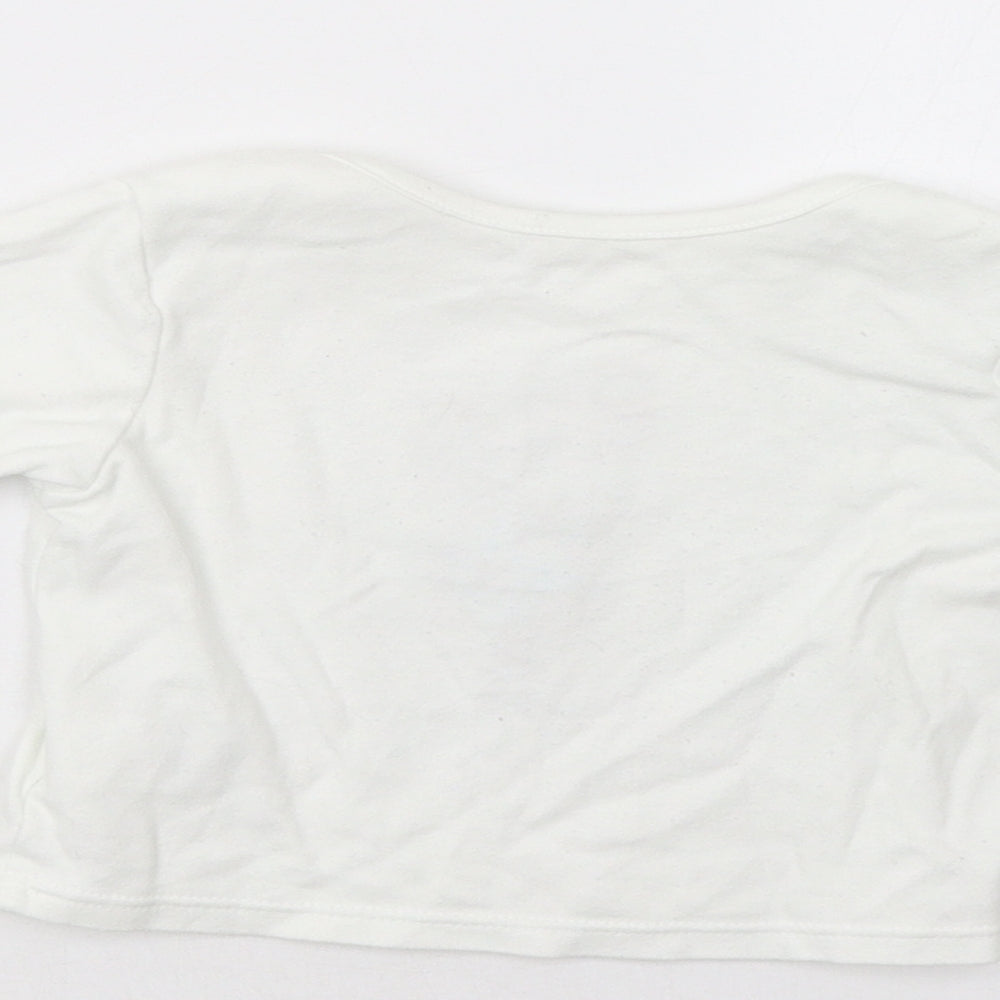 M&S Baby White   Basic Polo Size 3-6 Months  - Racoon