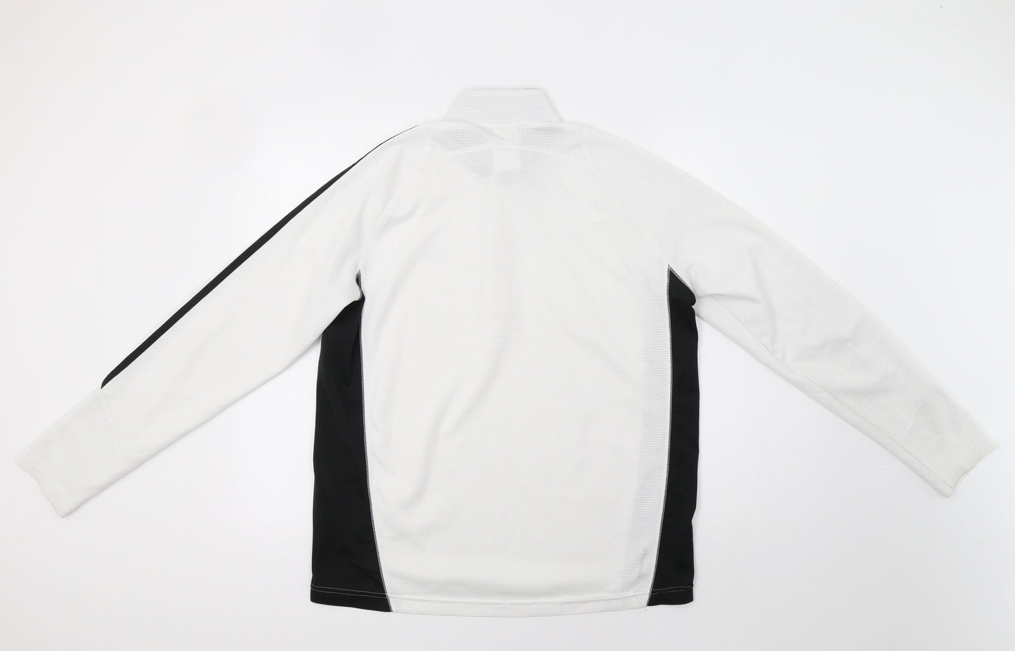 adidas Mens White   Henley Sweatshirt Size M