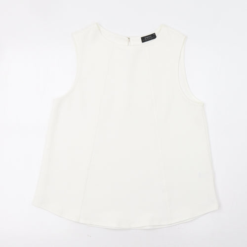 Papaya Womens White   Basic Tank Size 12