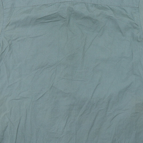 TU Mens Green Geometric   Button-Up Size XL