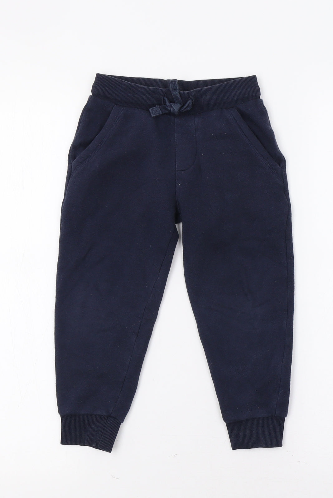M&S Boys Blue   Jogger Trousers Size 3-4 Years