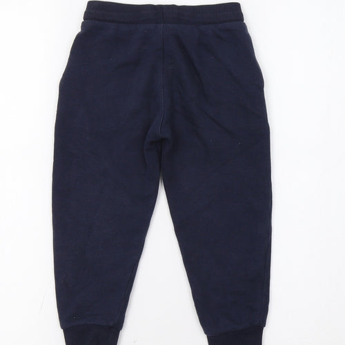 M&S Boys Blue   Jogger Trousers Size 3-4 Years
