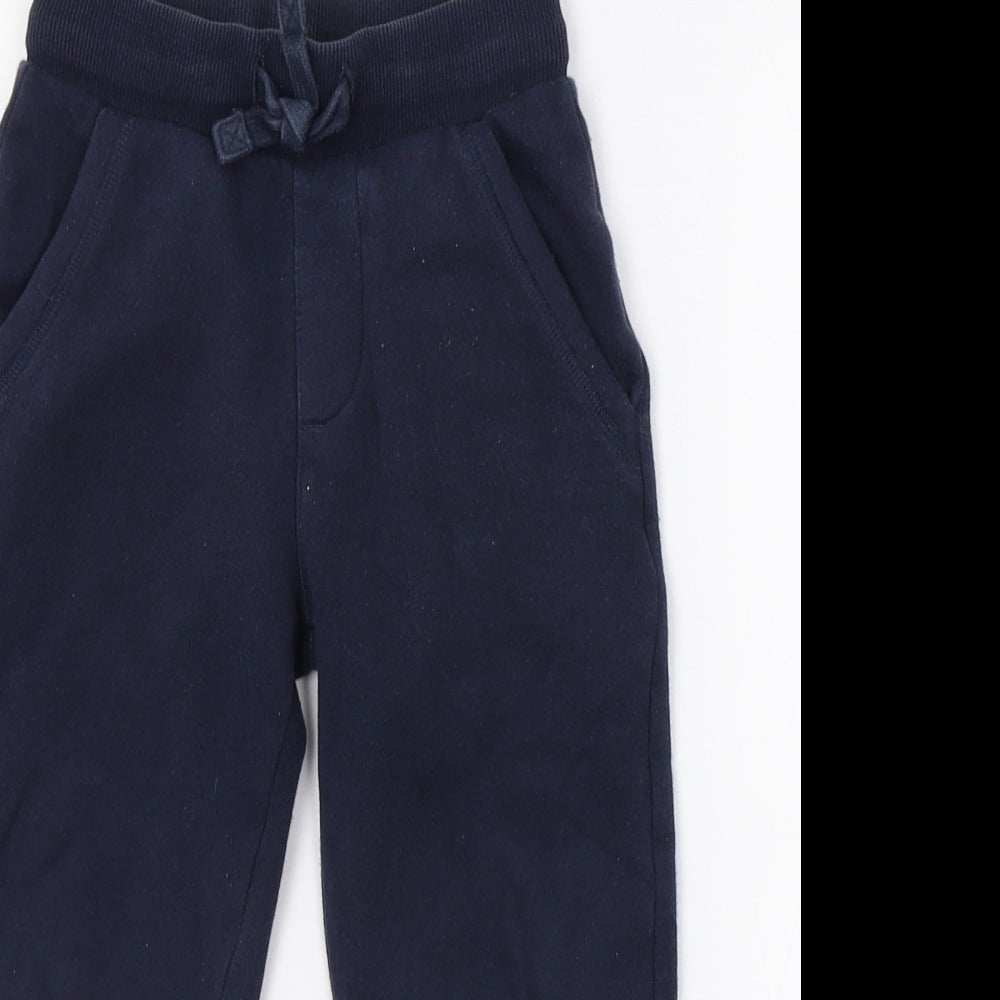 M&S Boys Blue   Jogger Trousers Size 3-4 Years