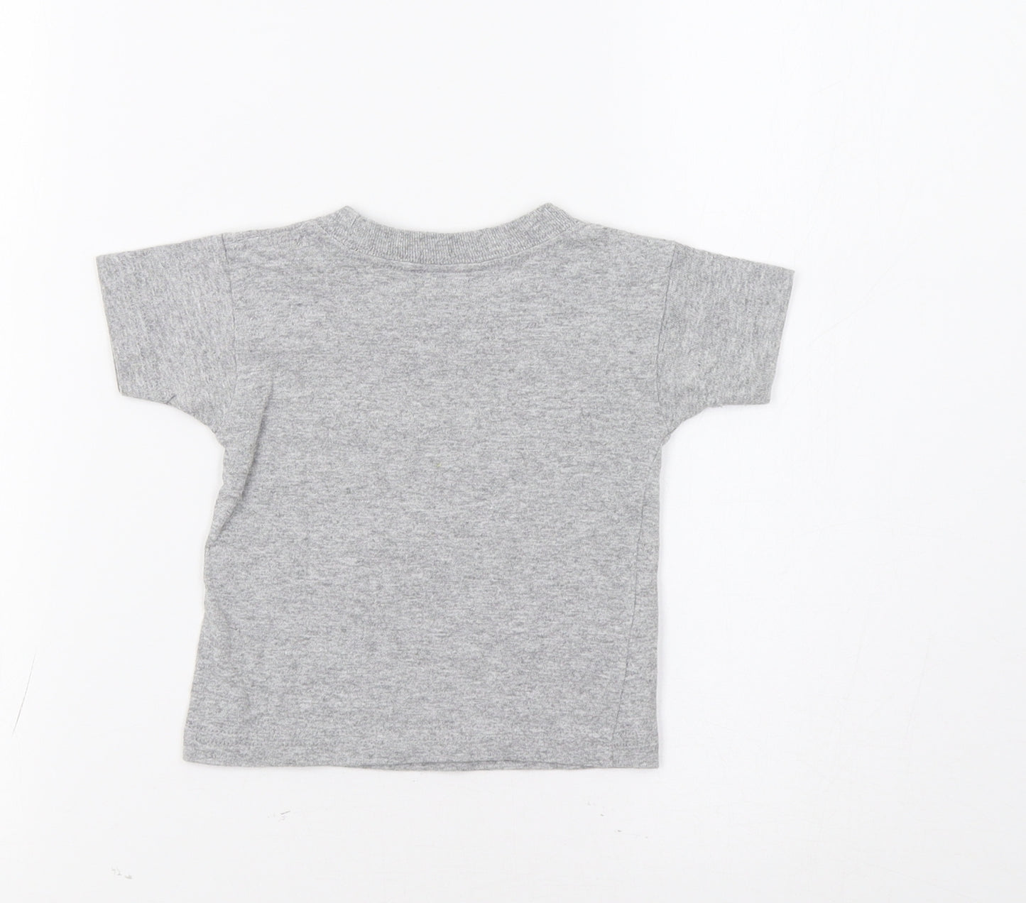 Space Needle Baby Grey   Basic T-Shirt Size 12 Months  - Rocket