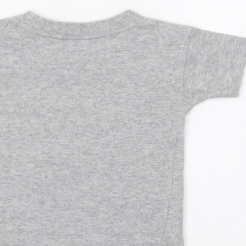 Space Needle Baby Grey   Basic T-Shirt Size 12 Months  - Rocket