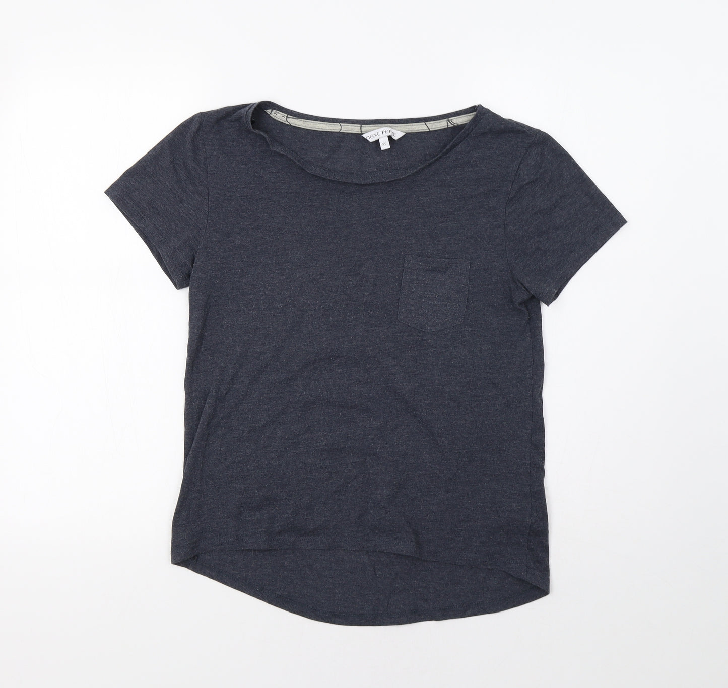 NEXT Womens Grey   Basic T-Shirt Size XS  - Pocket