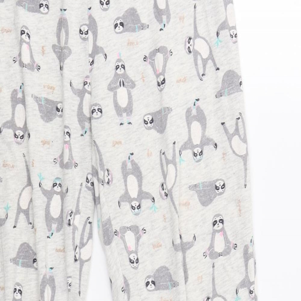George Womens Grey    Pyjama Pants Size 6  - Racoon Print