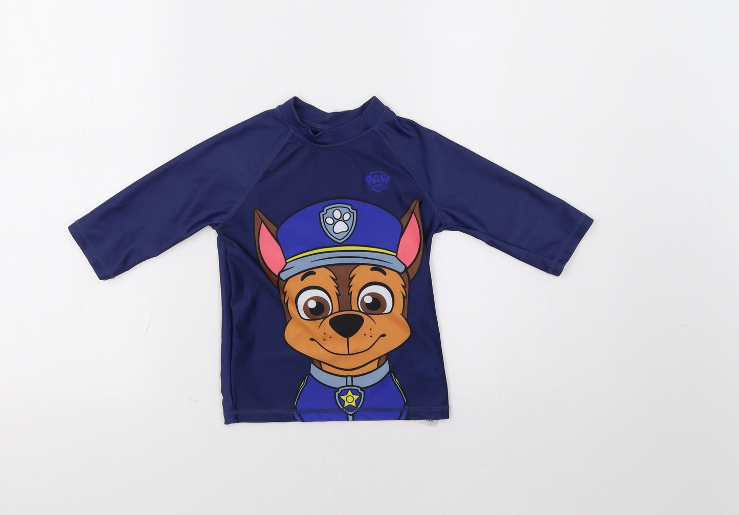 Nickelodeon Girls Blue   Basic T-Shirt Size 3-4 Years  - Paw Patrol