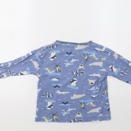 John Lewis Girls Blue   Top Pyjama Top Size 7 Years  - Seals