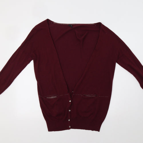 George Womens Purple   Cardigan Jumper Size 12
