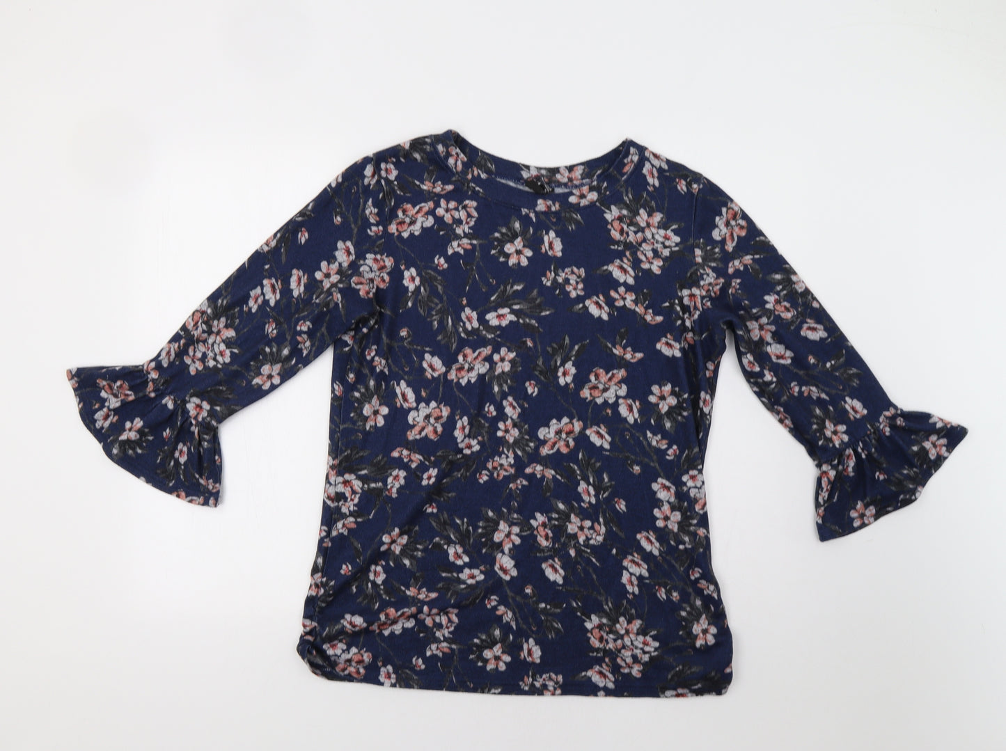 Izabel London Womens Blue Floral  Pullover Jumper Size 14