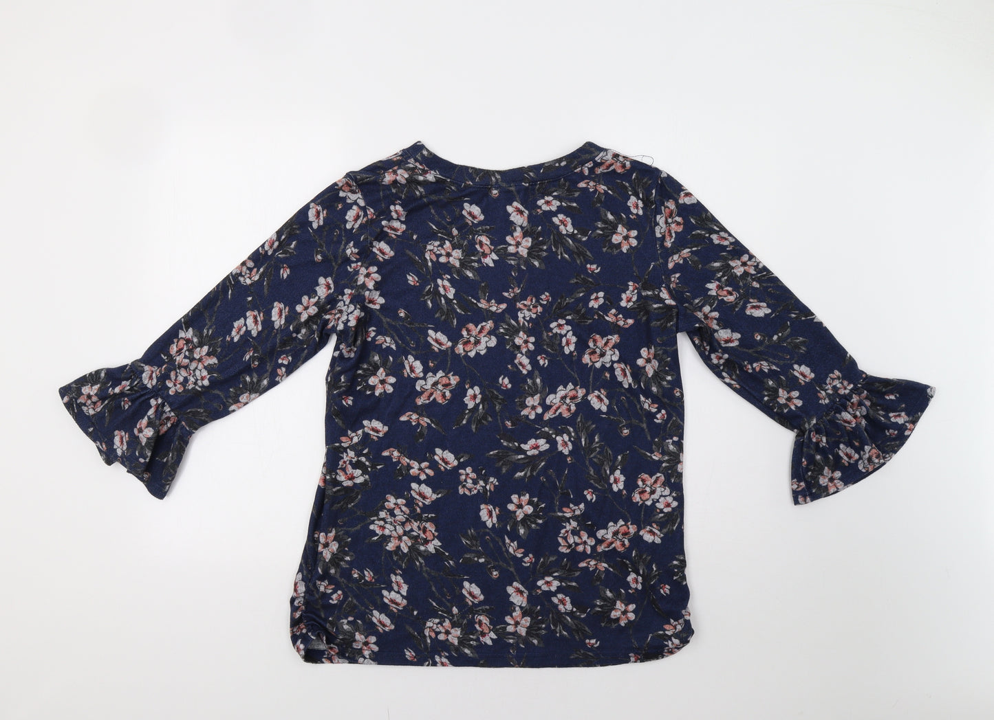 Izabel London Womens Blue Floral  Pullover Jumper Size 14