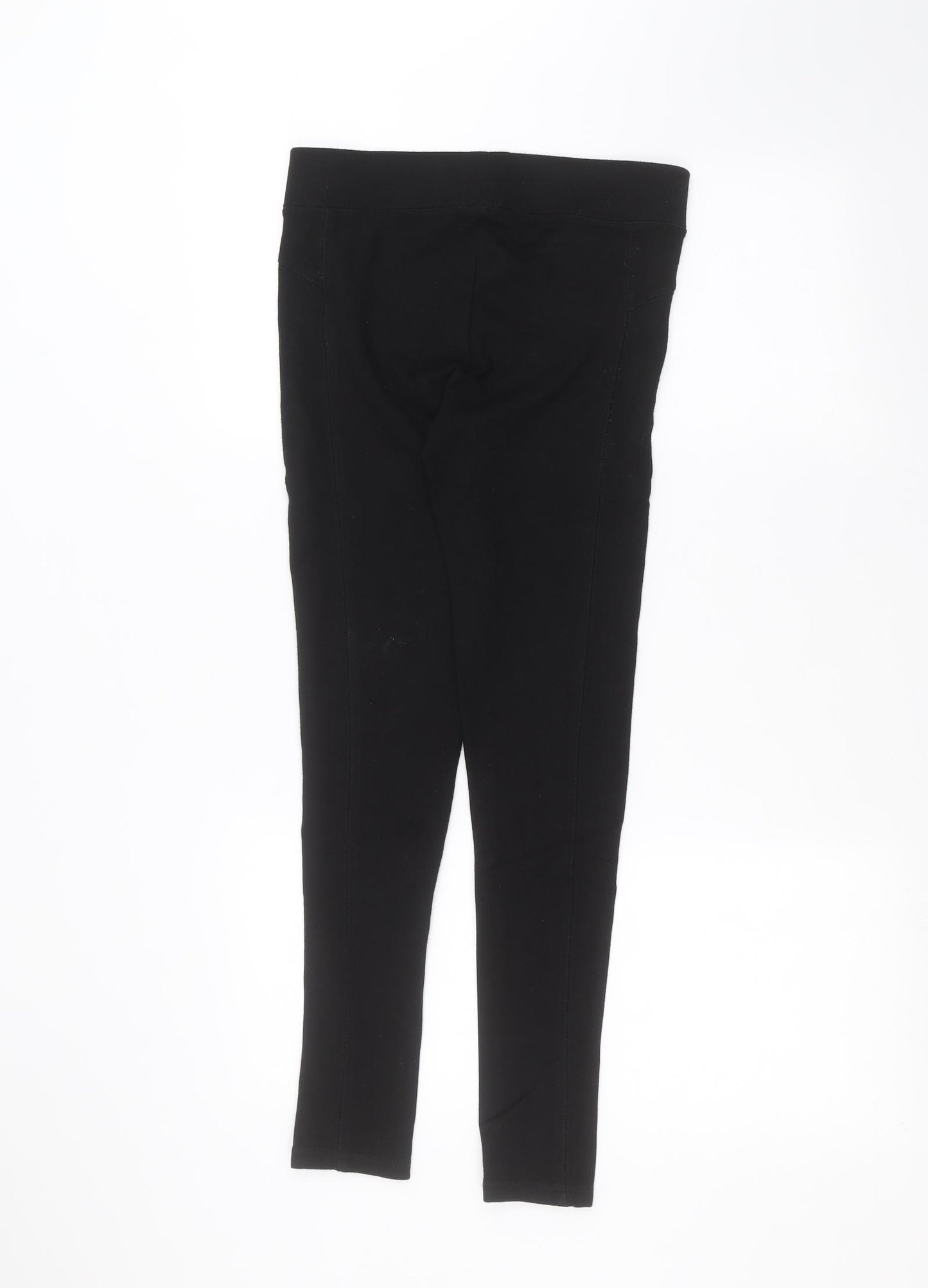 Topshop Womens Black   Jogger Leggings Size 12 L25 in