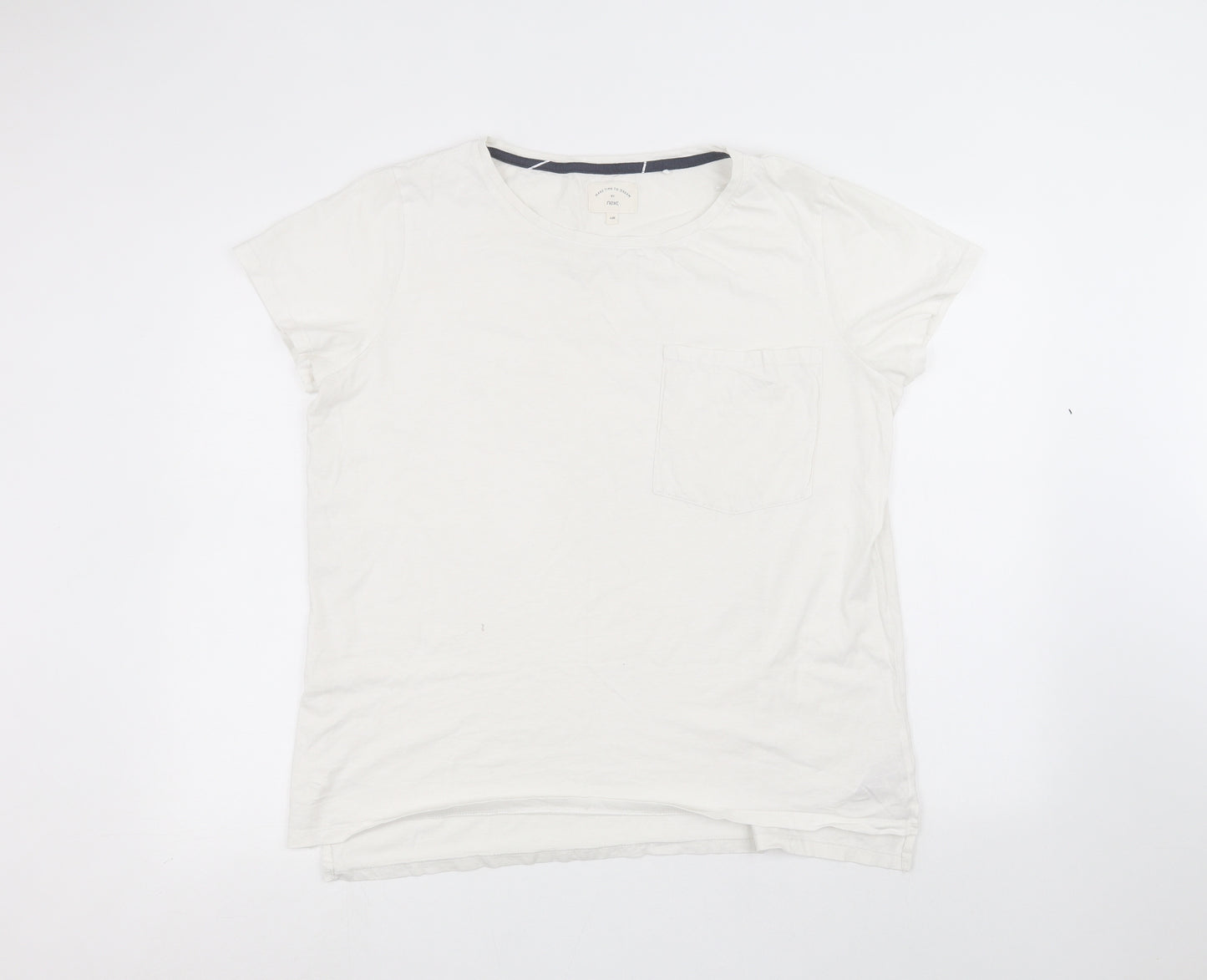 NEXT Mens White    T-Shirt Size L