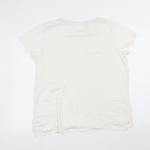 NEXT Mens White    T-Shirt Size L