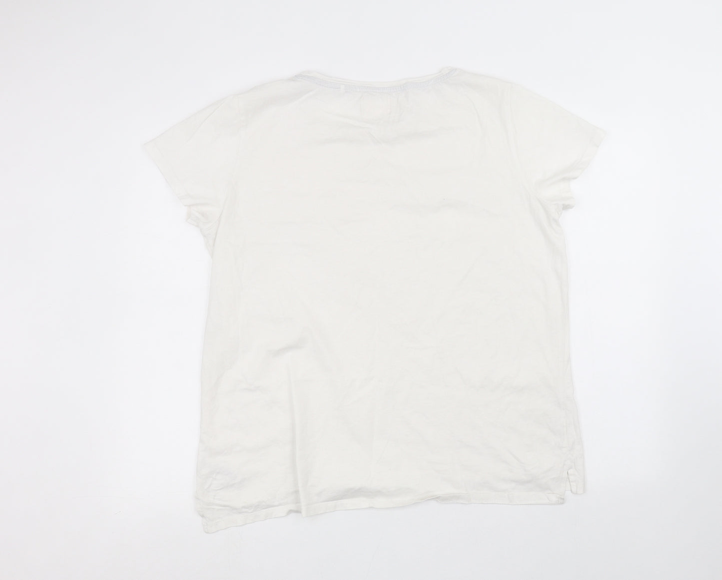 NEXT Mens White    T-Shirt Size L