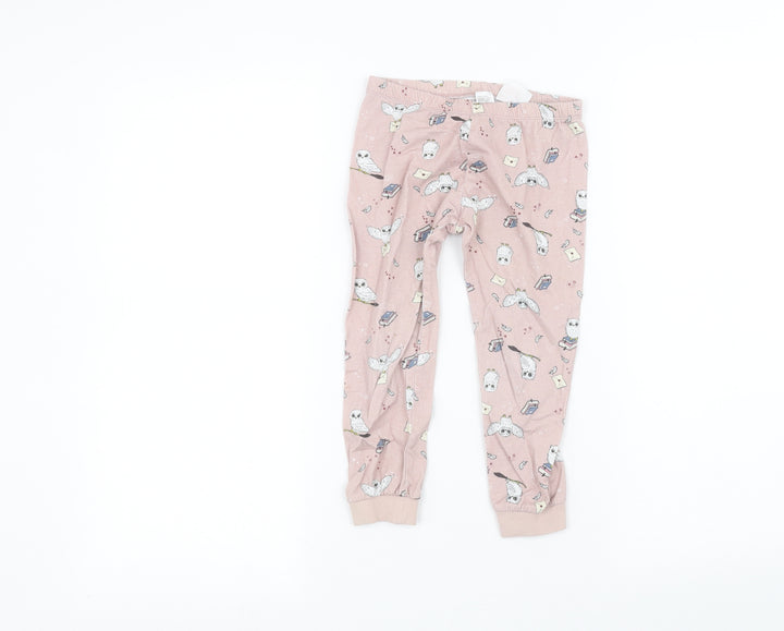 H&M Girls Pink   Sweatpants Trousers Size 3-4 Years