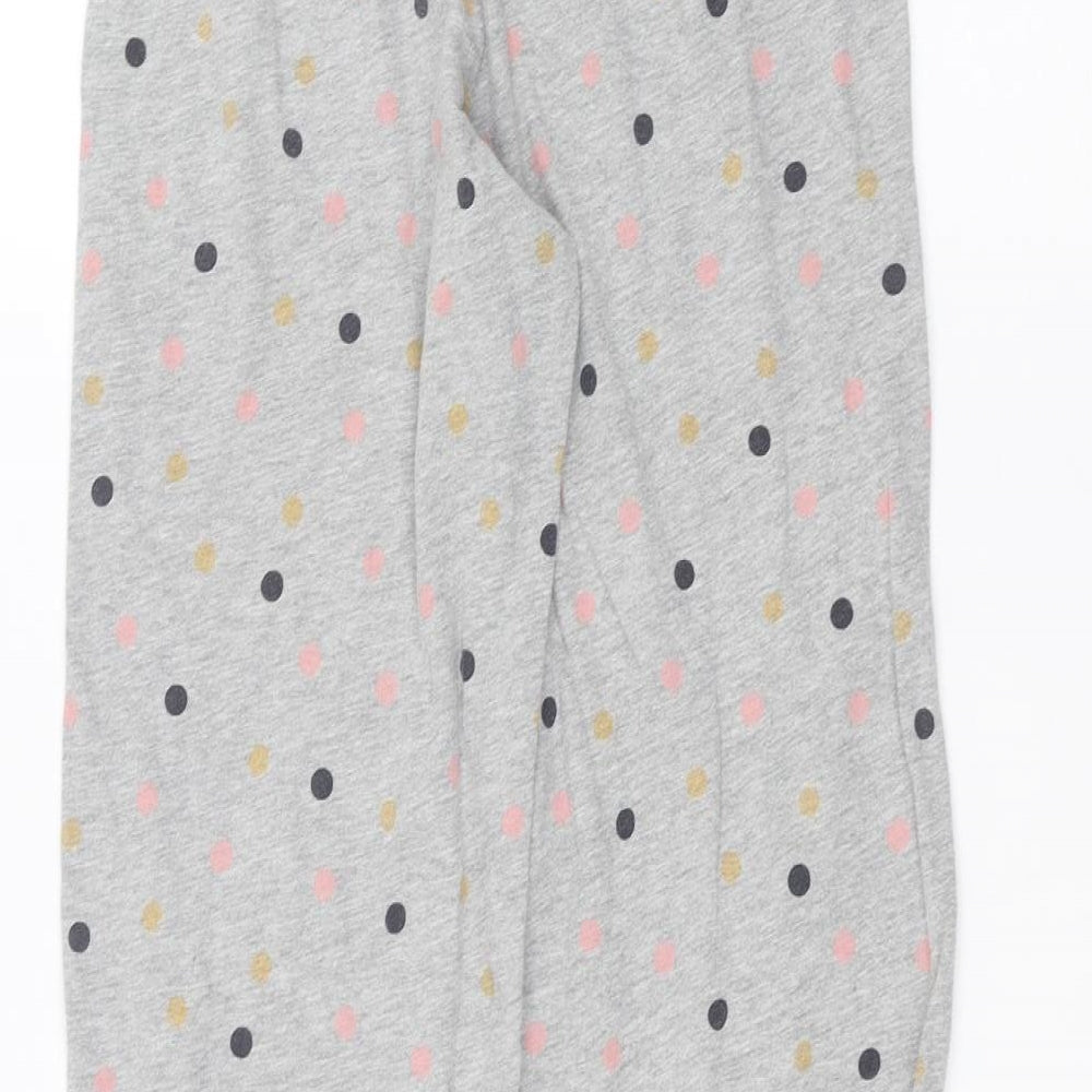 Marks and Spencer Womens Grey Polka Dot  Sweatpants Trousers Size S L25 in