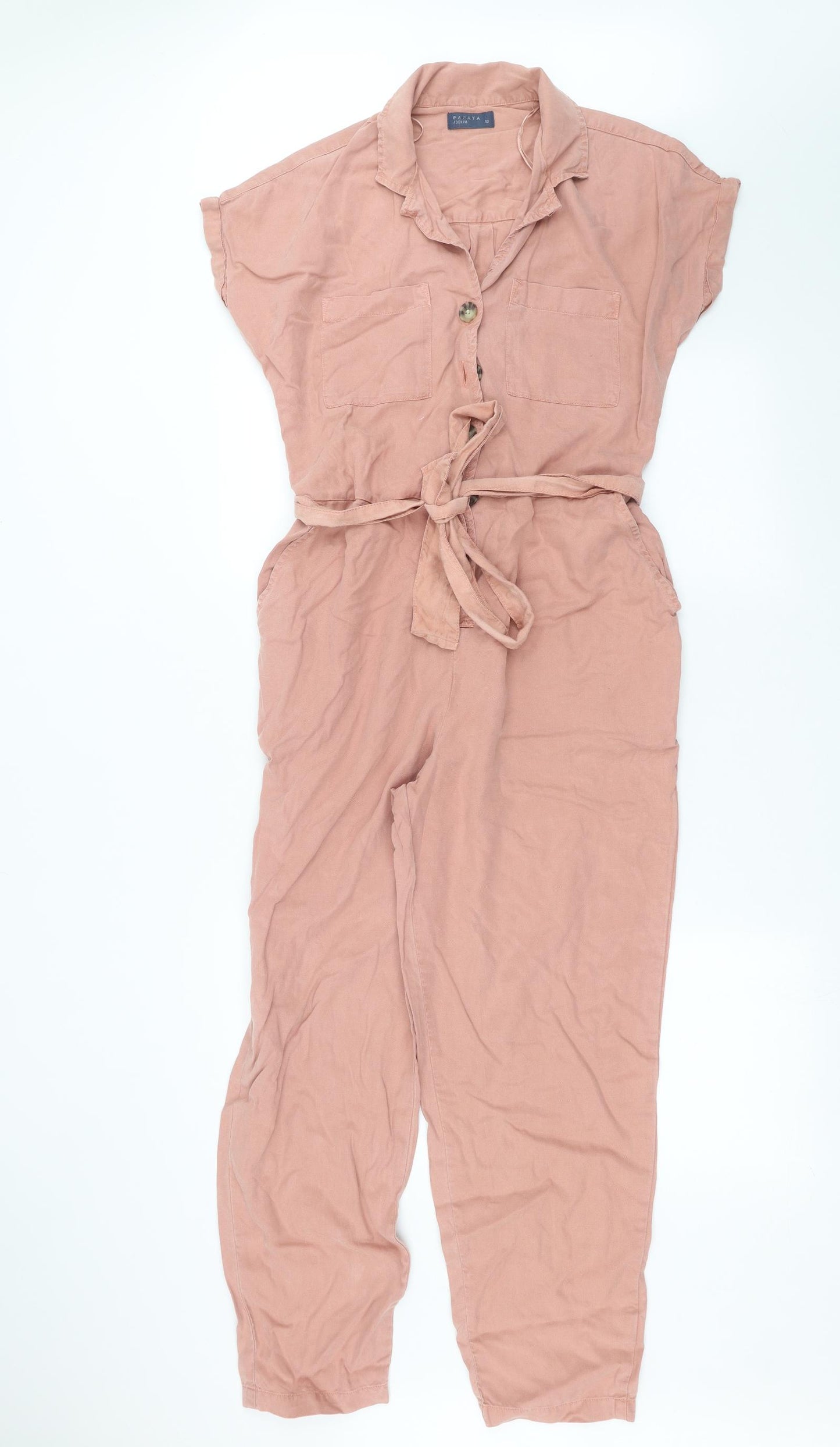 Papaya Womens Pink   Jumpsuit One-Piece Size 10