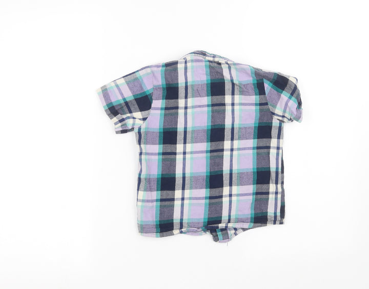 TU Boys Purple Basic Button-Up Size 5-6 Years