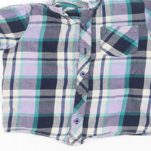 TU Boys Purple   Basic Button-Up Size 5-6 Years