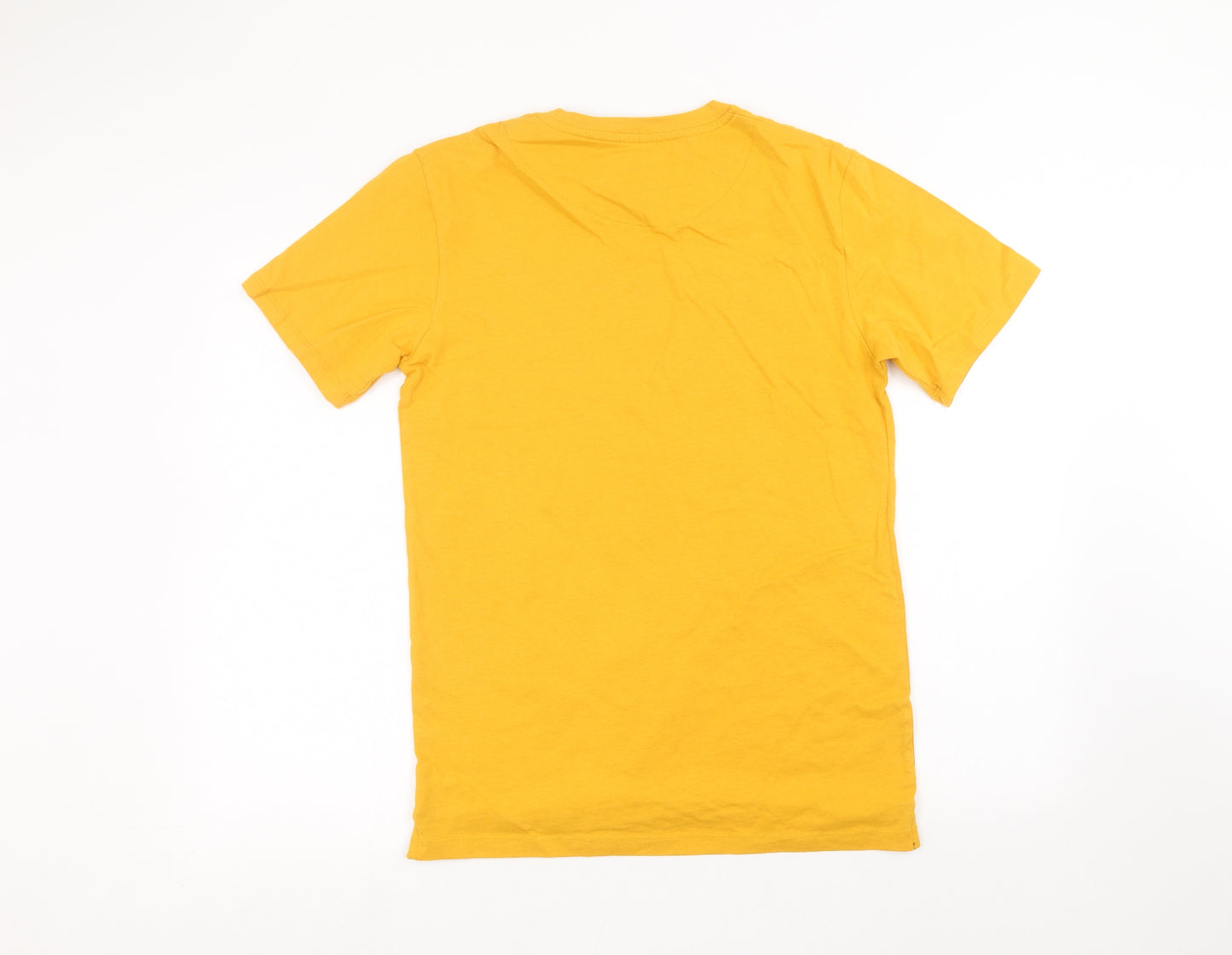 Zara Mens Yellow    T-Shirt Size S