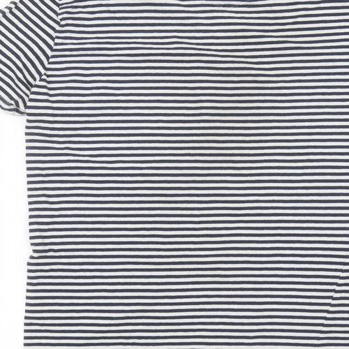 casual friday Womens White Striped  Basic T-Shirt Size M