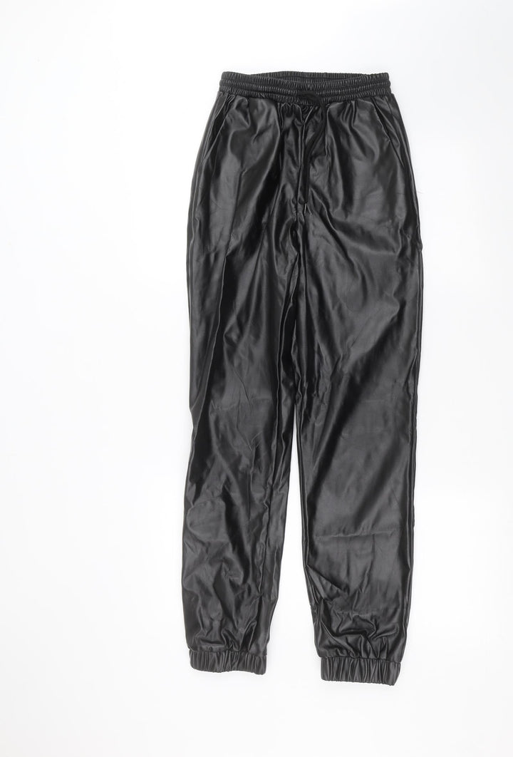 Missguided Womens Black Trousers Size 6 L29 in
