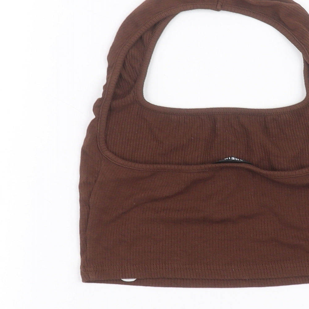 SheIn Womens Brown   Basic T-Shirt Size XS