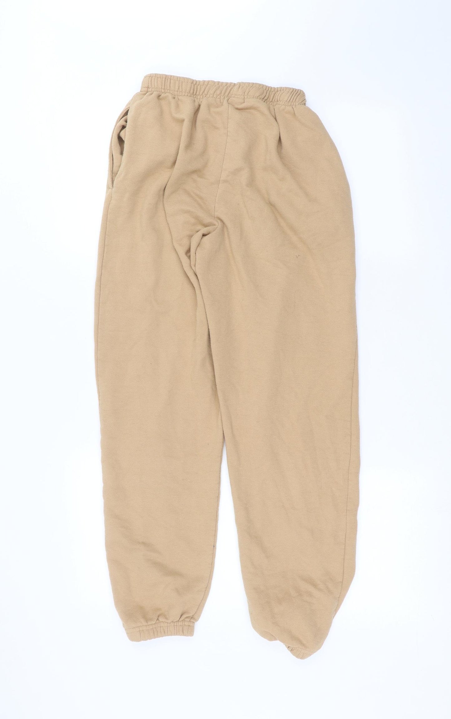 PRETTYLITTLETHING Womens Brown   Sweatpants Trousers Size XS L24 in