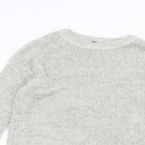 New Look Womens White   Pullover Jumper Size S