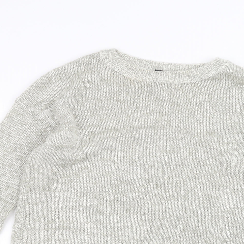 New Look Womens White   Pullover Jumper Size S